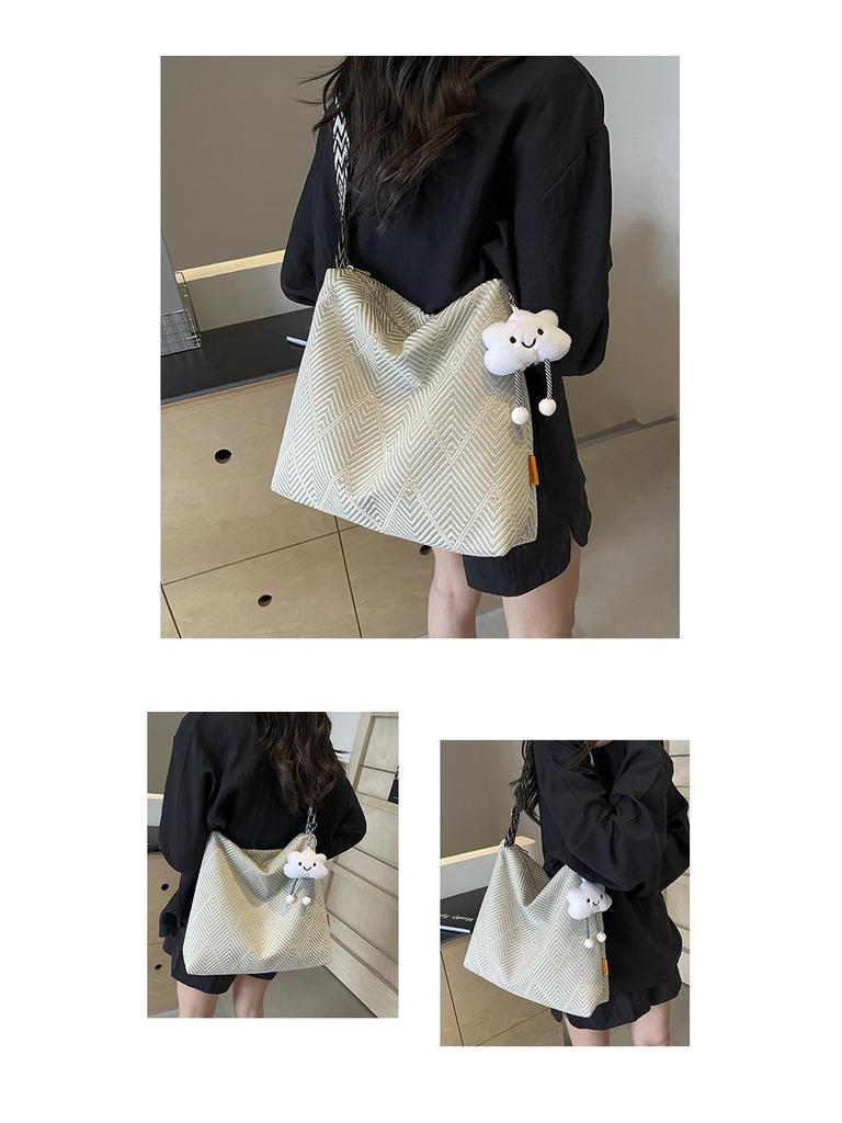 Women's Large Capacity Canvas Tote - 2025 New Summer Crossbody, Casual & Versatile for Students