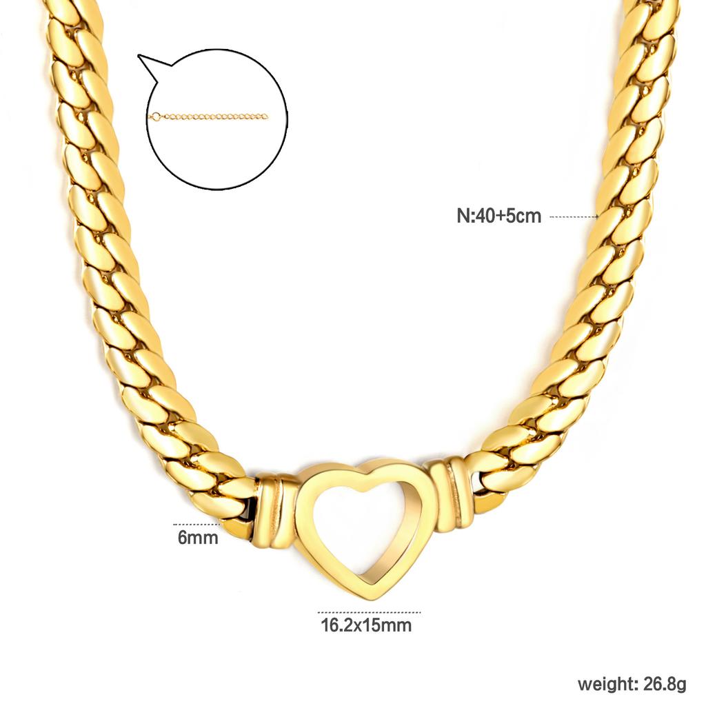 Fashion Metal Dragon Chain Round Clasp Collarbone Pendant Necklace Light Luxury Unique Design Jewelry