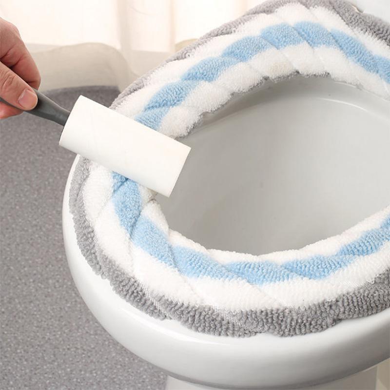 Creative Fun Toilet Cover Household Toilet Ring Thickened Plush Cushion Four Seasons Universal Washable