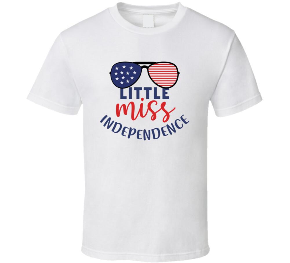 Little Miss Independence Tee Usa Pride TShirt July 4th America Unisex T-Shirt M