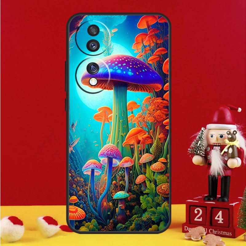 Weird Trippy Mushroom Case For Honor X8b X9b X8a X9a X7a X6a X7 X8 X9 Honor 70 50 10 90 Lite Magic 6 5 Pro Cover
