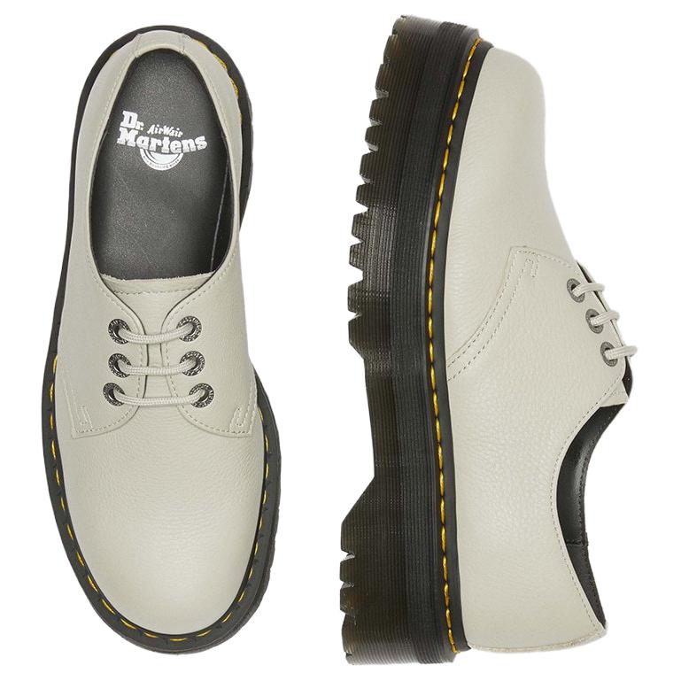 Dr. Martens Leather Soft Thick Sole Comfortable Casual Shoes Women Sneaker Off-White 31167773