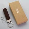 Belleterny Frosted Genuine Leather Keychain - Luxury Keyring Pendant with Logo Customization.