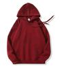 Unisex Solid Color Pure Cotton Hooded Sweatshirt - Autumn/Winter Collection