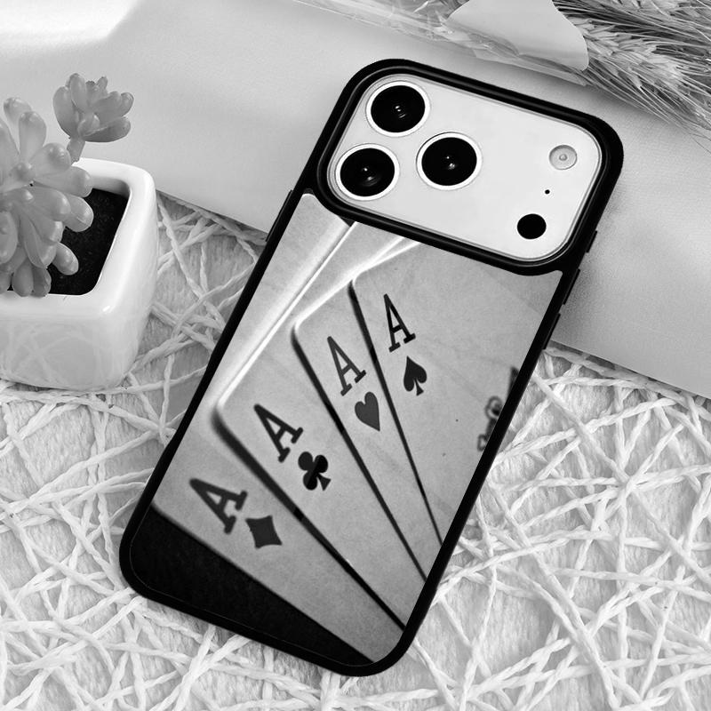 

Ace of Spades Poker Phone Case for iPhone 17 Air 16 15 11 12 14 13 Pro Max Shockproof Cover iPhone 16 Plus