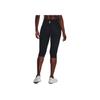 Under Armour Fly-Fast Logo Print Slim Fit Seven-Point Sports Shorts Women Shorts Black 1378911-001