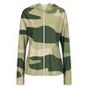 Womens Zip Up Hoodie Lightweight Long Sleeve Camouflage Print Sun Protection Jacket with Hood and Pockets for Outdoor Activities