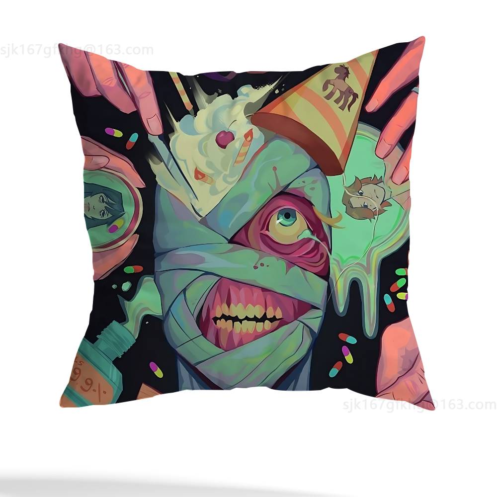 Game M-Mouthwashing pillow cover living room sofa cushion cover bedroom room bed pillow cover home decoration