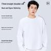 MINISO Men's Pure Cotton Casual Long-Sleeve T-Shirt
