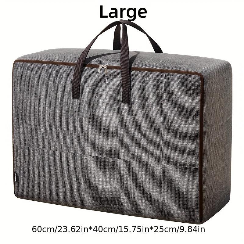 1pc Large Capacity Storage Bag, Durable Luggage Zipper Bag, Foldable Clothing Sorting Bag