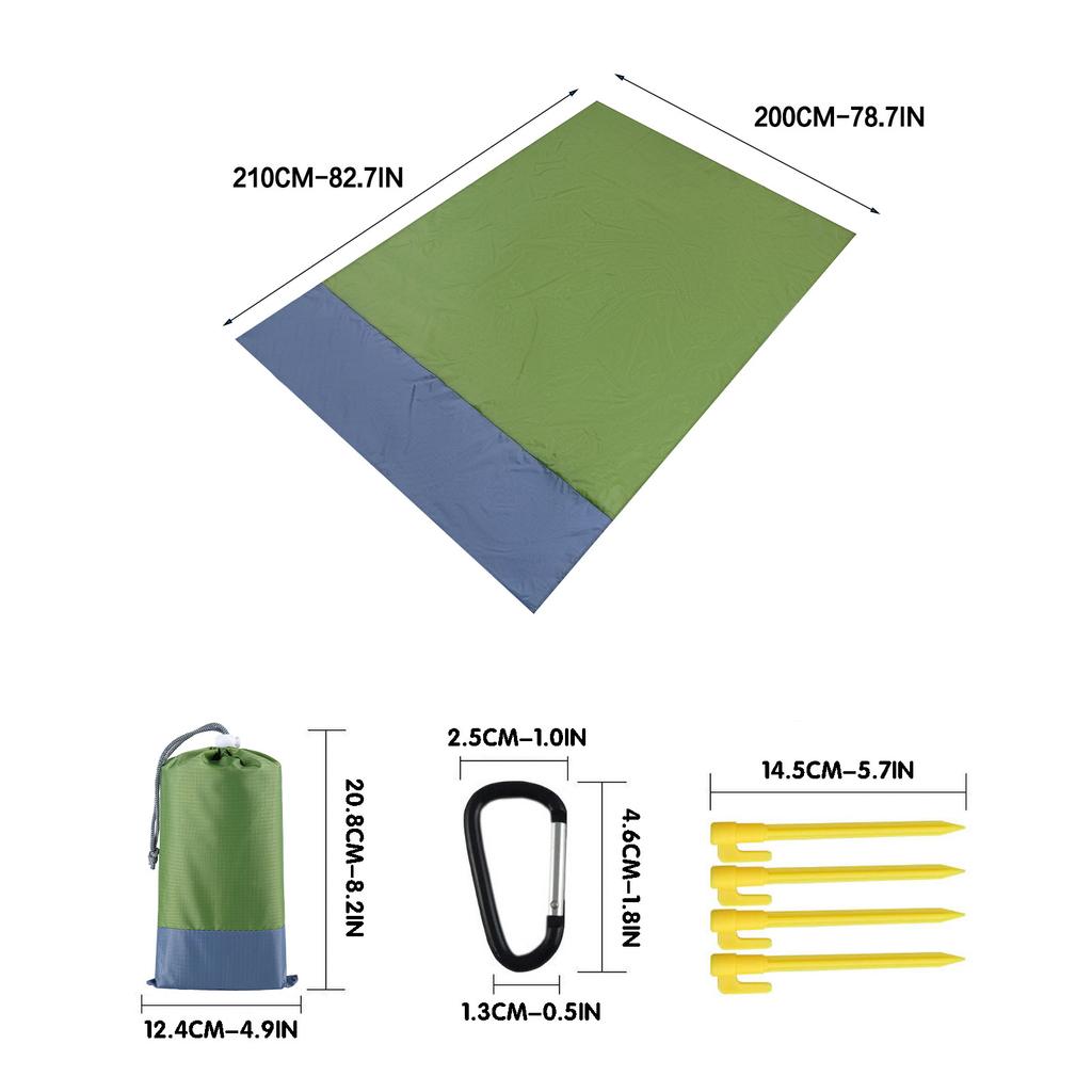 Beach Blanket Outdoor Picnic Blanket Large Sand Free Water Proof Beach Mat