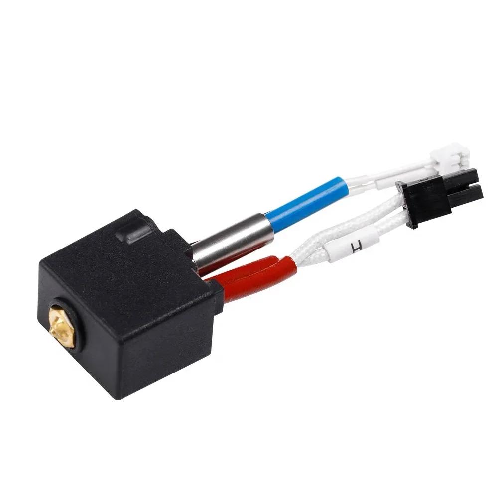 For Anycubic Kobra 2 Hotend 24V 60W Throat For Kobra 2 Hotend Nozzle Thermistor Heat Block Nozzle Heating Rod Telfon Tube