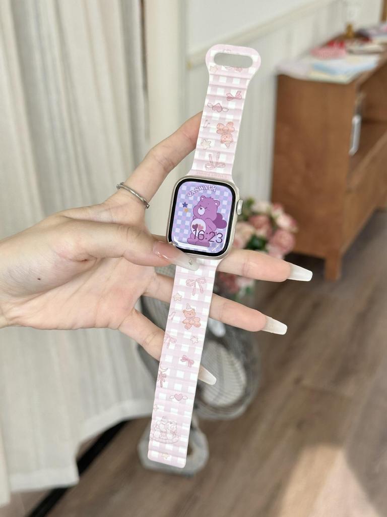 Compatible Silicone Magnetic Watch Band for Apple Watch SE 10th Gen/Ultra