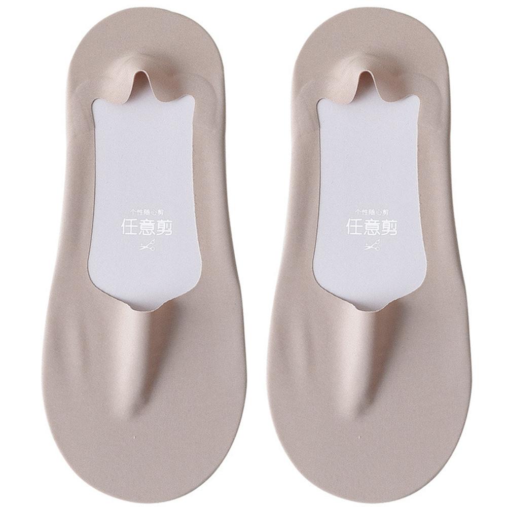 10 Pairs/Pack Invisible Ice Silk Men Socks Deodorant Sweat-absorbing Summer Thin Breathable Silicone Non-slip Socks