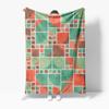 Geometric Pattern Blanket Sofa Bed Throw Decorative Soft Warm Throw Blanket for Living Room Bedroom Kids Gift