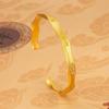 Ancient Wealth-Attracting Gold Bamboo Bangle: Exquisite, Polished, and Versatile Fashion Bracelet