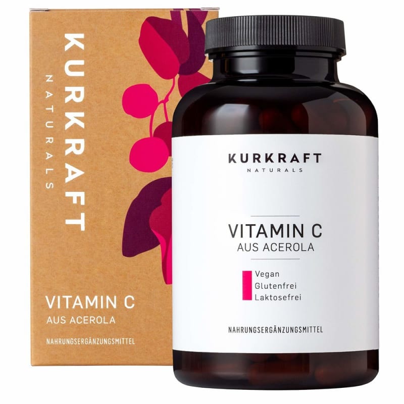 

Kurkraft Acerola Vitamin C 700 mg 180 Capsules