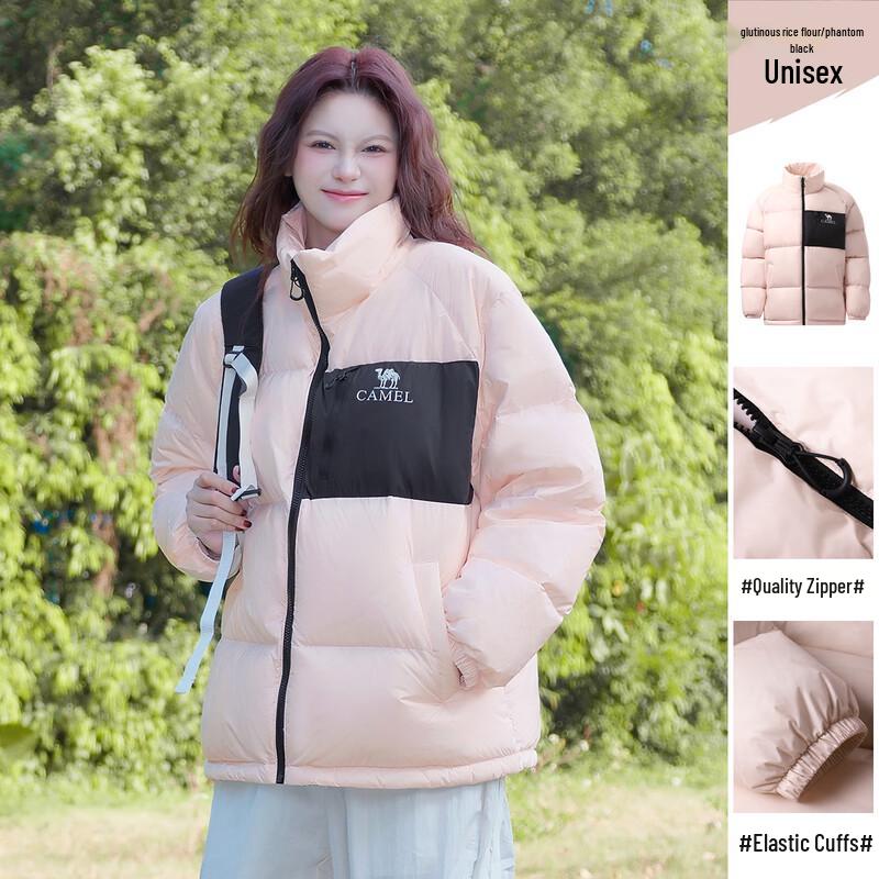 Camel Women s Outdoor Puffer Down Jacket A34CF00804B L