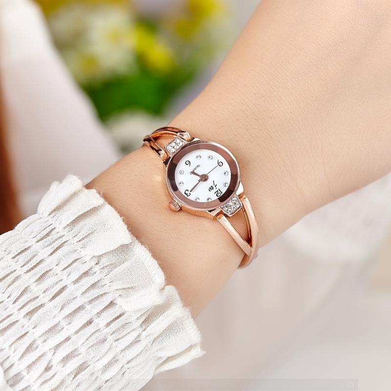 Women's Ladies Girls Luxury Stainless Steel Quartz Wristband Watch Bracelet Watches