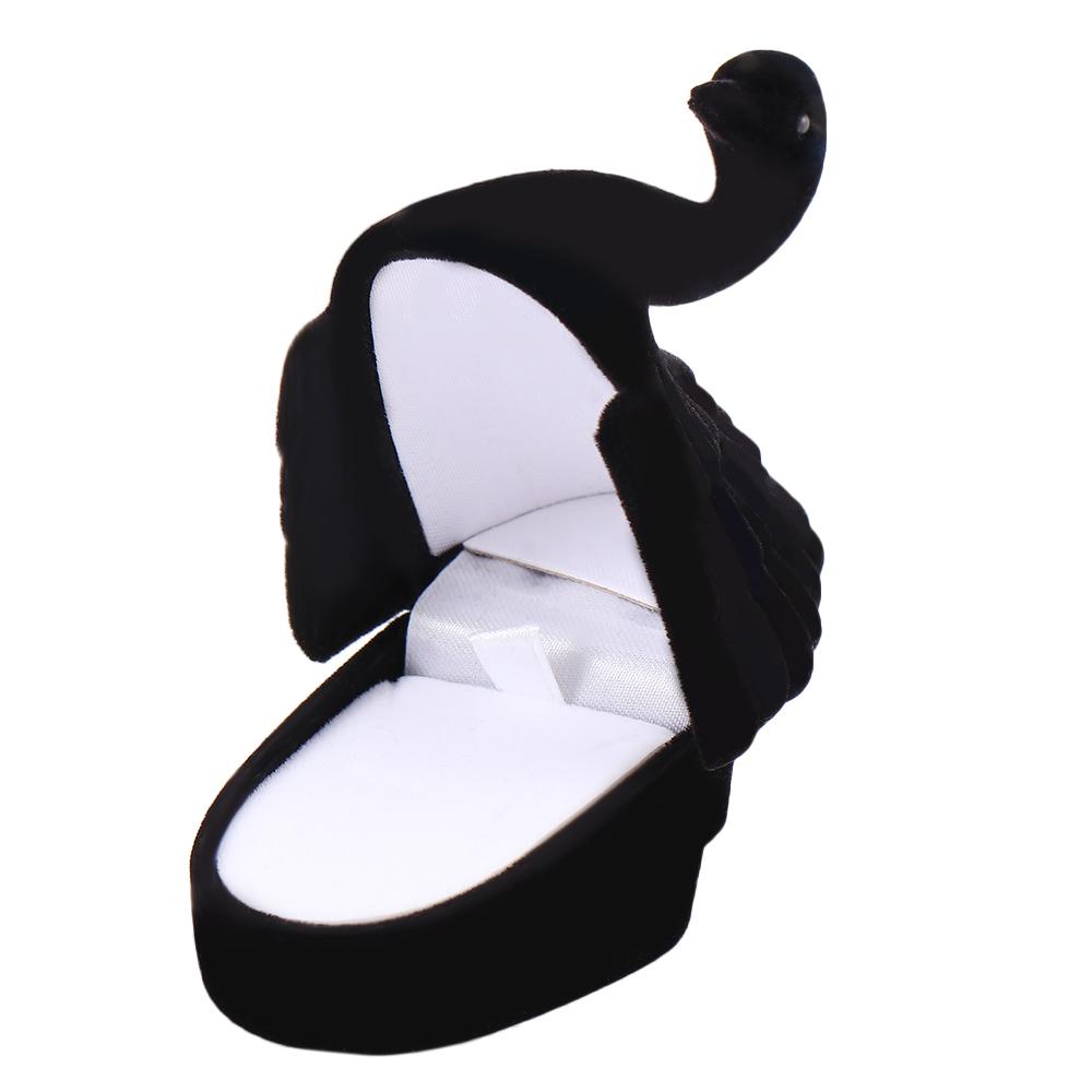 Elegant Newest Case Velvet Gift Case Jewelry Case Ring  Box Velvet Swan Necklace Box Box