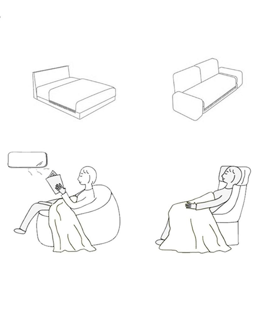 Aimoha Sofa Cover Multi Cover Rug Carpet Multi Rug Mat A Blanket 122 x 188 cm Throw Multi Cover that can also be hung on the sofa (including fringe)