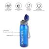 Unzerbrechliche, auslaufsichere Trinkflaschen mit Klappverschluss für Fitnessstudio, Reisen, Zuhause | 800 ml, BPA-frei, 2er-Set | Langlebiger Kunststoff, Gefriersicher, Stilvolles klares Design