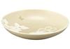 Hanae Mori "Fleur" Floral Print Set of 4 Curry Plates, Pasta Plates, and Deep Plates, Approx. 21cm Diameter x 4cm Deep, Dishwasher and Microwave Safe,
