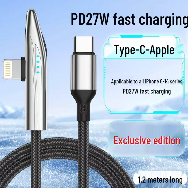 240W Dual Type-C High-Speed Flash Charge Cable for Mobile and Computer