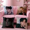 Federa Cuscino Cantante D-Dimash Kudaibergen Lino Traspirante Federa Cuscino Estiva Senza Odore Ecologica Cerniera Invisibile Lavabile