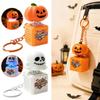 Halloween Pumpkin Ghost Sound Fidget Keychain Decompression Funny Charm Portable Stress Reliever for Backpack Decoration