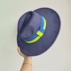 Elastisches Band Buntes Wildlederhut Herbst und Winter Damenfilzhut Breitkrempiger Hut Britischer Stil Retro Herrenhut Gorras Hombre