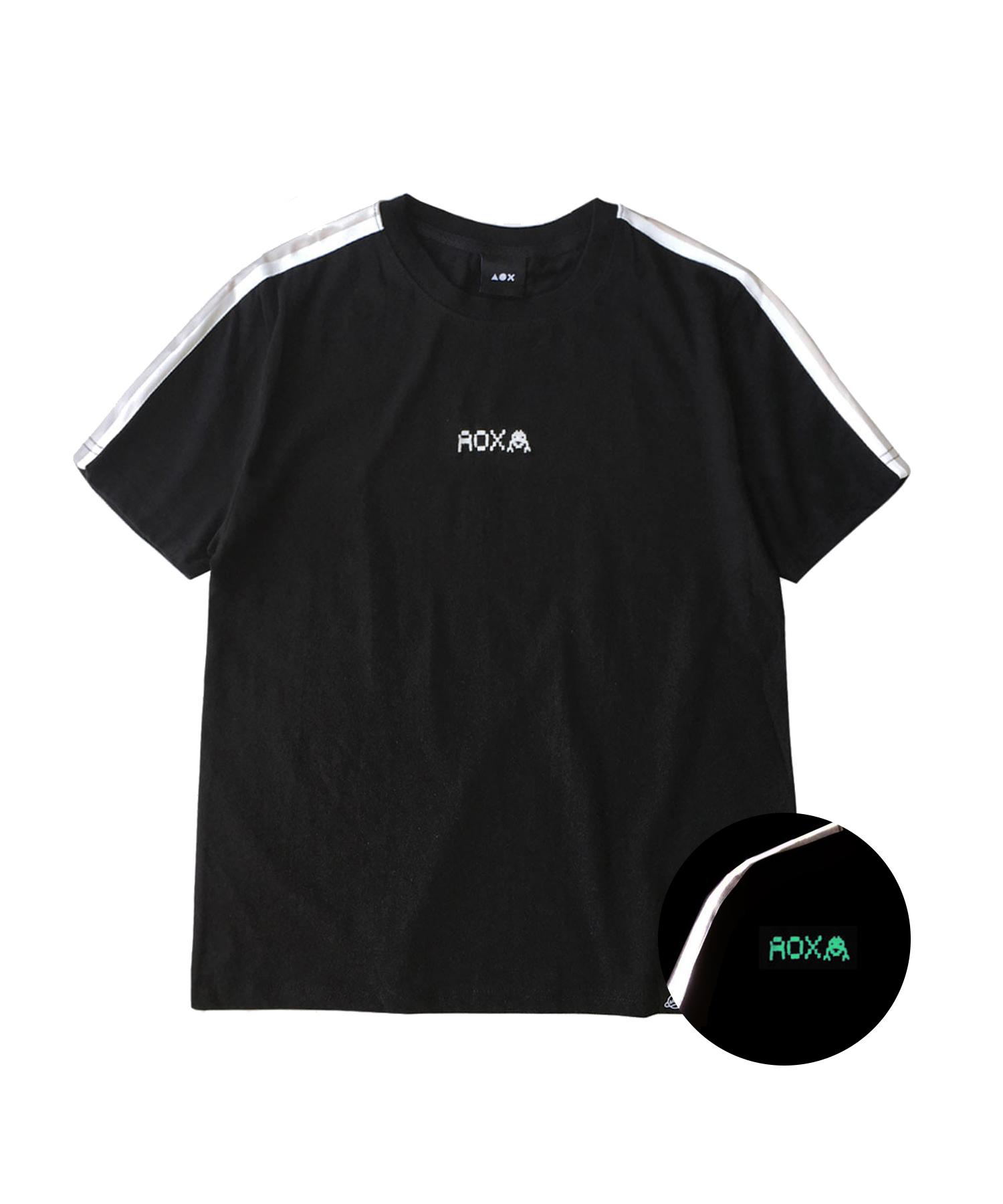 Aox Line Reflective T-Shirt(Black) Black