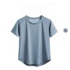 Summer Breathable Running Yoga Loose Fit Quick Dry Short Sleeve T Shirt for Women Workout Gym Fitness Sports Top