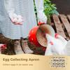 Homaisson Durable Canvas Egg Collecting Apron With 15 Pockets, For Chicken, Duck, Goose Eggs