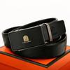 Men'S Cowhide Belt Automatic Buckle Genuine Leather Belt Business Belt Gift Box Belt