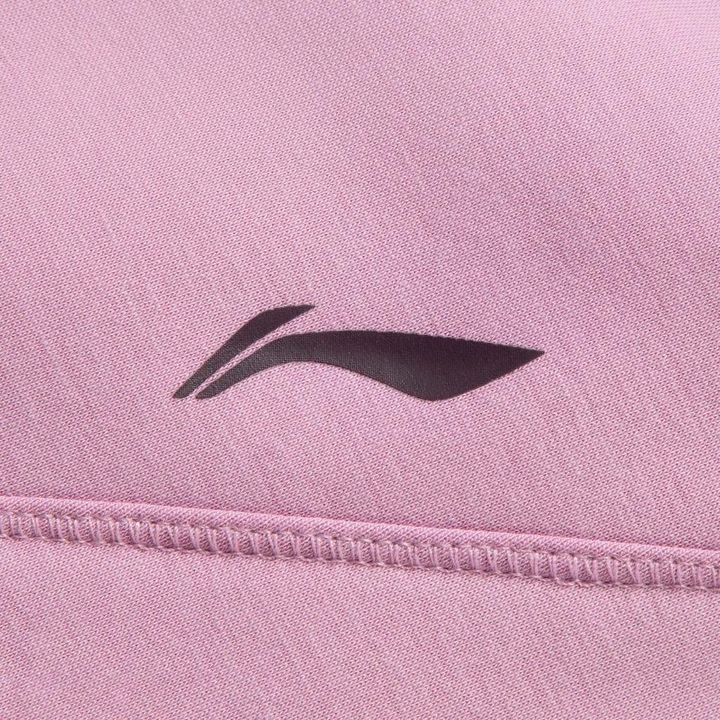 Li Ning Fitness Series Antibacterial Anti-Static Loose Hoodie Logo Jacket Women Outerwear AWDVH16-3