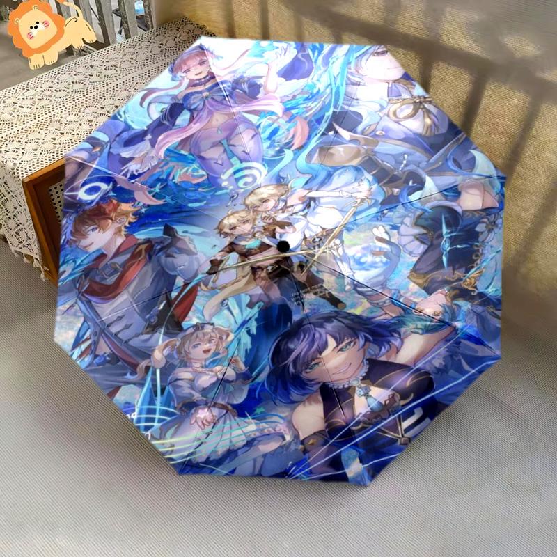 Bountiful Feast Folding Umbrella Durable Portable Umbrella Sun Umbrella Printing