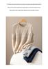 Autumn/Winter Women's Slimming Sleeveless Pure Cashmere Cable Knit Diamond Pattern Top