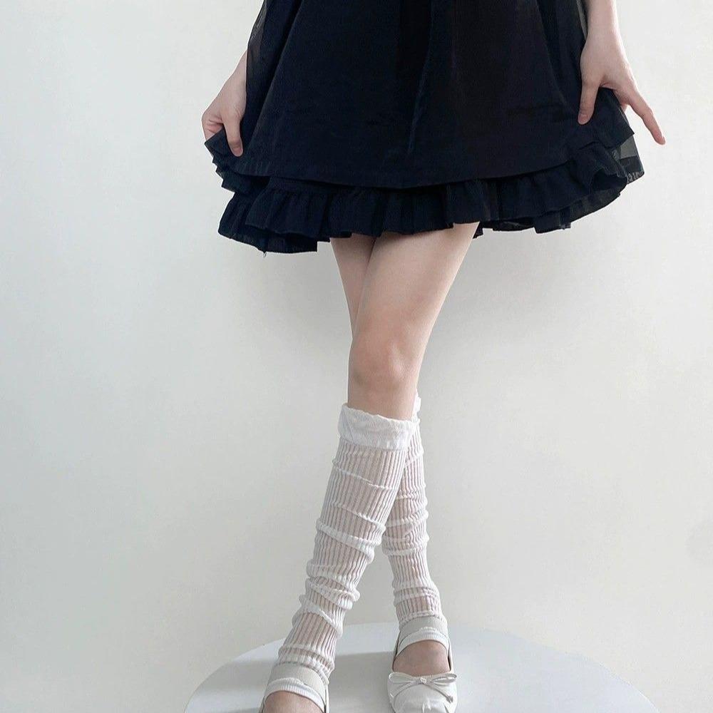 

Solid Color Women s Leg Warmer Balletcore Summer Sunscreen Arm Sleeves Streetwear