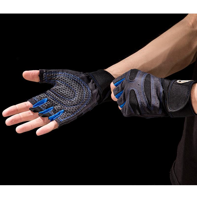 Fitness gloves men's and women's cycling wear-resistant and non-slip long wrist guards