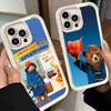Phone Case for iPhone 17 Air 16E 15 16 Pro Max Cute P-PaddingtonS Bear Cover 14 Plus 13 12 Mini Soft Shell Silicone Fundas