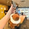 Funny Plush Animal Pendant Soft Cartoon Doll Keychain Kawaii Capybara Key Ring  Girls