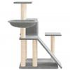 Scratching Post with Sisal Scratching Posts Light Grey 82 Cm