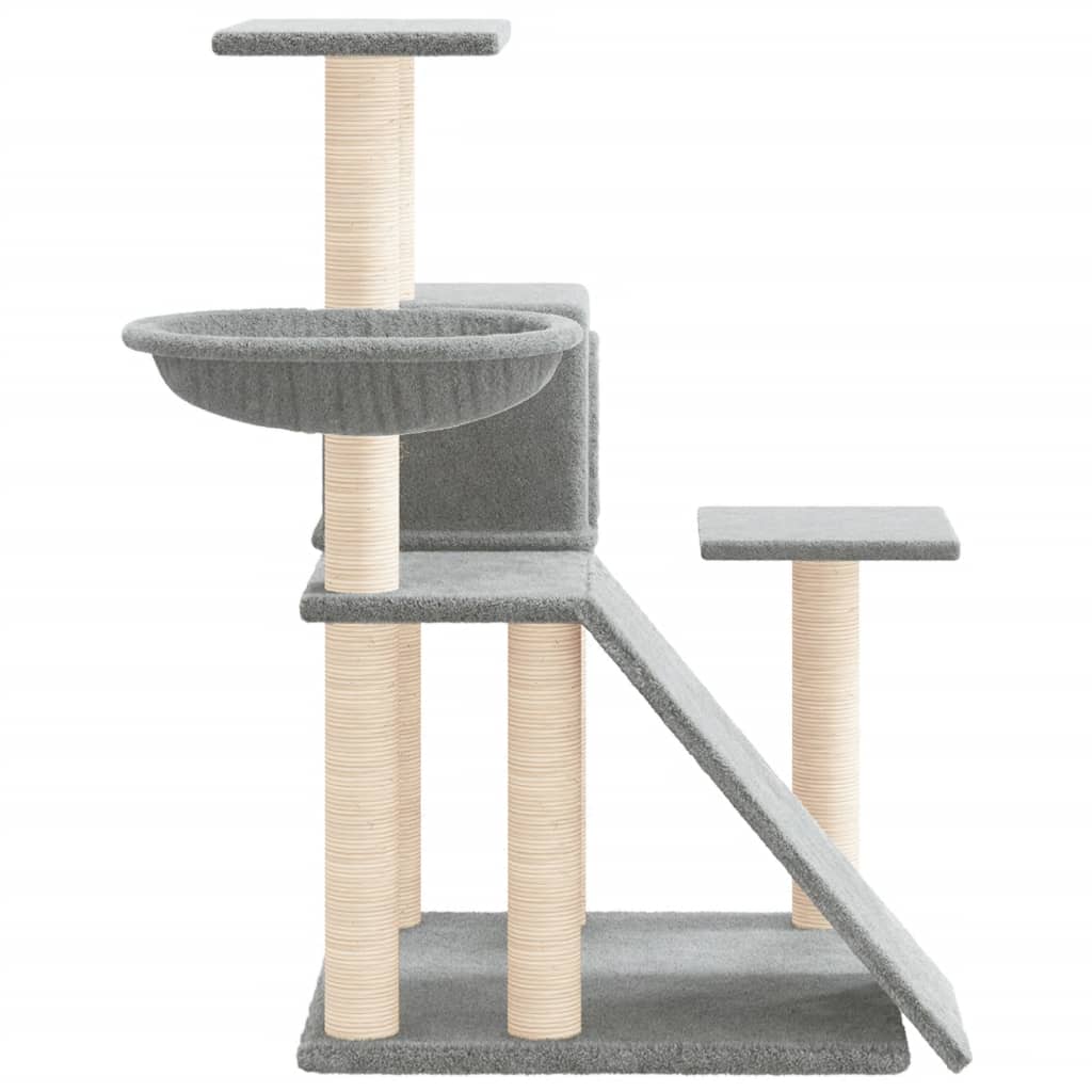 Scratching Post with Sisal Scratching Posts Light Grey 82 Cm
