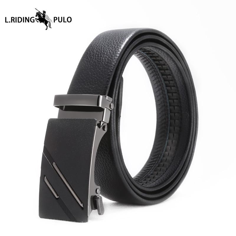 Cinture da Uomo, Cinture Casual, Semplici Fibbie Automatiche Giovanili, Fibbie in Ferro Imitazione Pelle, Fasce in Vita