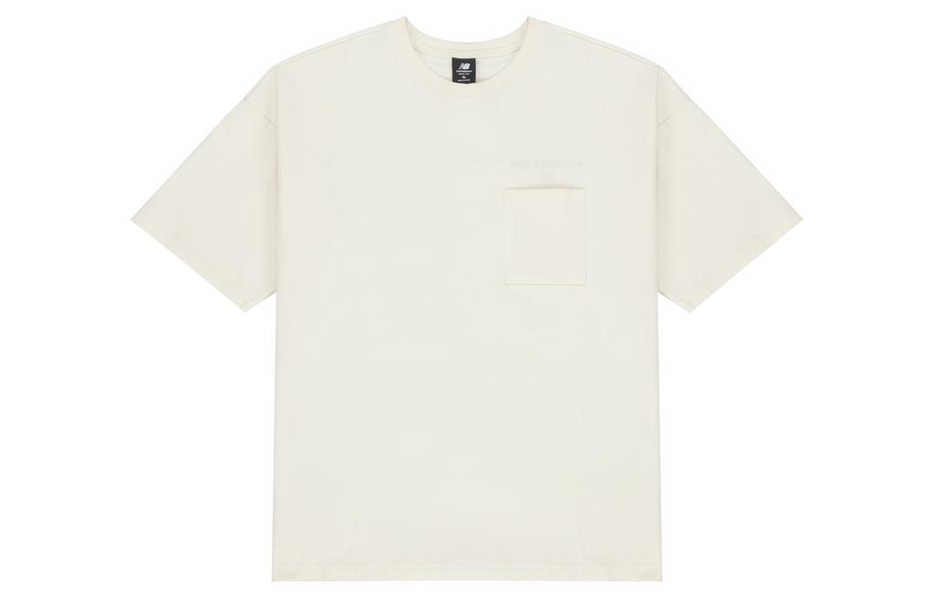 New Balance T Shirt Unisex Ivory White AMT21549-IV