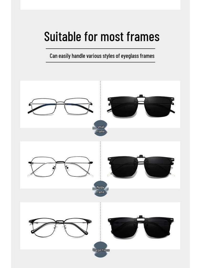 Polarized Clip-On Sunglasses 2025: New Style for Women & Men, Day/Night Use with Night Vision Lenses