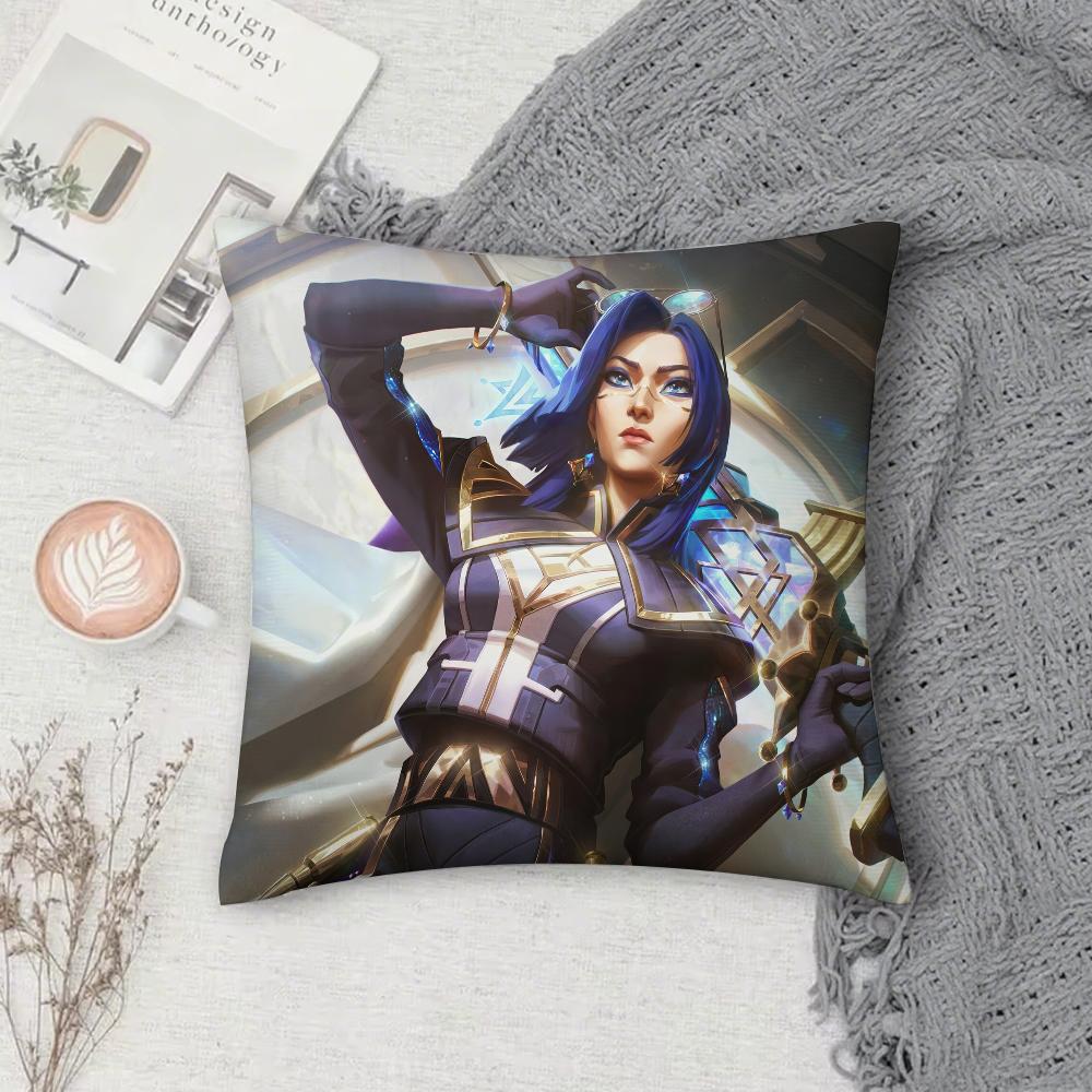 Arcanes Season 2 Viktor Pillow Case Square Pillowcase Double-Sided Printing Short Plush Sofa Cushion Cover Bedroom