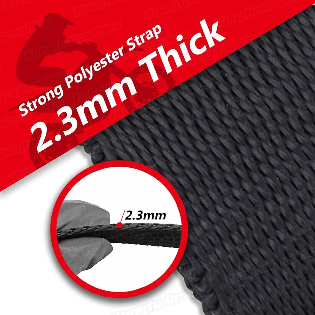 Motorcycle Tow Rope Strap Rescue Pull Bundle Belt Link Black Tie-Down Rope,