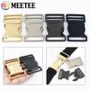 2Pcs Meetee 20/25/32/38mm Metal Side Release Buckles Adjust Clasps for Bag Belt Dog Collar Hook Buckle DIY Sewing Accessories